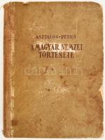 Asztalos Miklós - Pethő Sándor: A magyar nemzet története ősidőktől napjainkig. Bp., én., Dante. Kiadói félvászon-kötés, kopott, foltos borítóval, javított kötéssel, gyűrött címlappal, a hátsó tábla belsején sérült papírral, kissé foltos lapokkal.