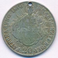 1840B 20kr Ag "V. Ferdinánd" T:VF ly., patina Hungary 1840B 20 Kreuzer Ag "Ferdinand ...
