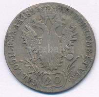 Ausztria 1823A 20kr Ag "I. Ferenc" T:F patina Austria 1823A 20 Kreuzer Ag "Franz I&qu...