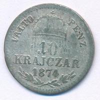 1874KB 10kr Ag "Ferenc József" T:F Hungary 1874KB 10 Krajcár Ag "Franz Joseph" C:F Adamo M10.1