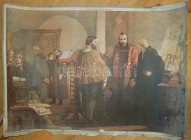 21db régi történelmi és szemléltető falikép nagy méretben