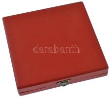 1960. "Rákosmenti Napok" bronz plakett eredeti tokban (~85x93mm) T:UNC patina