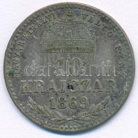 1869KB 10kr Ag "Magyar Királyi Váltó Pénz" T:VF patina Adamo M10.1