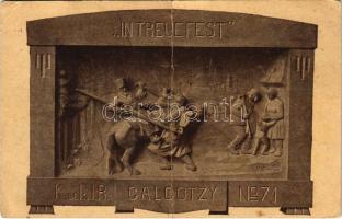 1917 "In Treue fest" K.u.K. I.R. Galgotzy No. 71. Zu gunsten des Invalidenfondes des k.u.k. Inft.-Regts. No. 71. / WWI Austro-Hungarian K.u.K. military field postcard (fa)