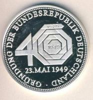 Németország 1989. "Az NSZK alapítása" Ag 20g emlékérem T:PP
