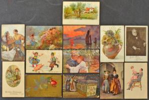 Régi motívum lapok, kb 750 db, változatos témák, érdemes megnézni!