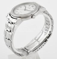 Junghans naptárkijelzős quartz karóra, új elemmel, működik, 50 méterig vízálló, d: 26 mm