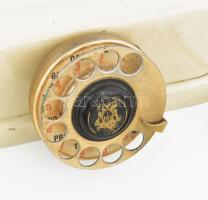 Antik Ericsson tárcsázós telefon, jelzéssel, kopással, sérüléssel, m: 22 cm