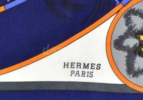 Hermes Paris lovas mintás kendő, szép állapotban, 85x85 cm