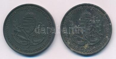 1941. "Délvidéki Emlékérem" Zn emlékérem mellszalag, fül nélkül (2x) Szign.: BERÁN L. T:XF...