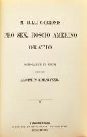 M. Tulli Ciceronis Orationes Selectae I-II. köt. I. köt.: M. Tulli Ciceronis in L. Catilinam oration...