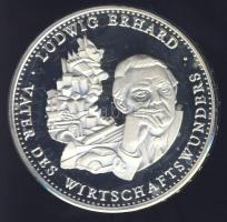Németország 1989. "Ludwig Erhard" Ag 20g emlékérem T:PP
