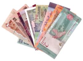 Vegyes 10db-os külföldi bankjegy tétel a világ minden tájáról T:UNC,AU
Mixed 10pcs of foreign bankn...