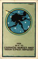 1926 Cserkész Nemzeti Nagy Tábor az Újpesti Népszigeten / Hungarian National Boy Scout Camping Festival s: Mátis (fa)
