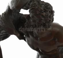 Auguste Moreau (1834-1917) után: Leláncolt Prométheusz Ethonnal és Ókeaniszokkal. Bronz, jelzett, hi...