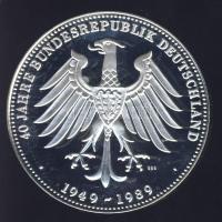 Németország 1989. "Német Televízió" Ag 20g emlékérem T:PP