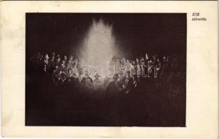 1928 KIE cserkész tábortűz, Üdvözlet a Keresztyén Ifjúsági Egyesület konferenciáiról / Hungarian Christian Youth Association propaganda, scout camp fire
