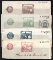 10 klf szignettás spanyol okmánykivágás az 1890-es évekből