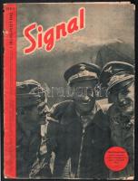 1942 Signal 1942. júliusi füzet, fekete-fehér és színes képekkel, magyar és német nyelven, kissé sérült