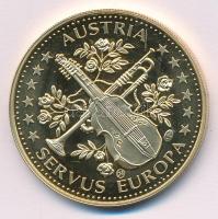 Ausztria ~1995. "ECU Österreich ECU - Franz Grillparzer / Austria - Servus Europa" aranyoz...