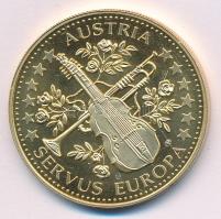 Ausztria ~1995. "ECU Österreich ECU - Joseph Haydn / Austria - Servus Europa" aranyozott C...