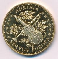 Ausztria ~1995. "ECU Österreich ECU - Emmerich Kálmán / Austria - Servus Europa" aranyozot...