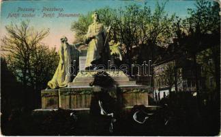 1914 Pozsony, Pressburg, Bratislava; Petőfi szobor / monument (EK)