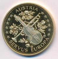 Ausztria ~1995. "ECU Österreich ECU - Gustav Mahler / Austria - Servus Europa" aranyozott ...
