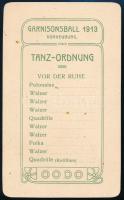 1913 Korneuburg kaszárnyabál táncrend