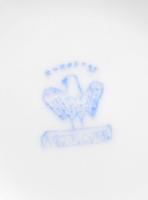 Aquincum porcelán váza. virág mintás. Kézzel festett, jelzett, hibátlan 16 cm