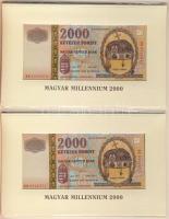2000. 2000Ft "Millenium" (2x) egymásutáni sorszámmal T:I Eredeti bontatlan díszcsomagolásban!