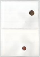 5db-os érmés boríték tétel, mind különféle és német nyelvű tájékoztatóval, benne: Tunézia, Ciprus, T...