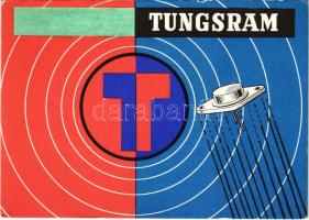 Tungsram reklám QSL rádióamatőr lapon - MODERN (EK)