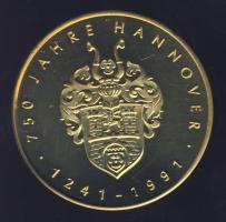 Németország 1989. "750 éves Hannover" Cu emlékérem T:BU