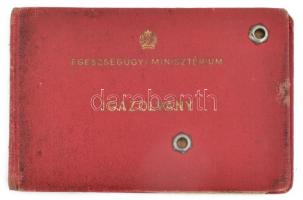 1953 Egészségügyi Minisztérium fényképes igazolvány Dr. Részegh József részére