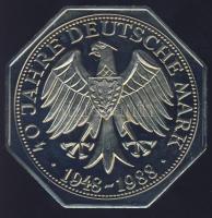 NSZK 1988. "40 éves a Német Márka" Ffm emlékérem T:PP