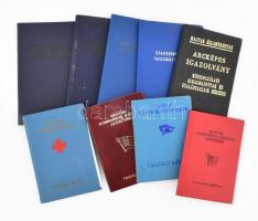 cca 1950-1980 Vasúti, úttörő és egyéb igazolványok 9 db