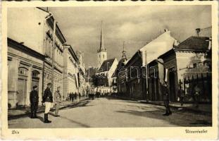 Dés, Dej; Román katonák az utcán / Romanian soldiers on the street (EK)