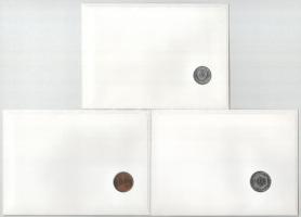 5db-os érmés boríték tétel, mind különféle és német nyelvű tájékoztatóval, benne: Ciprus, Lesotho, S...