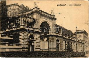 1918 Budapest I. Királyi Várbazár. Vasúti levelezőlapárusítás 8799. (EK)