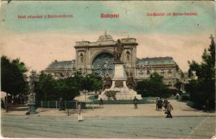 1908 Budapest VII. Keleti pályaudvar, Baross szobor (EK)