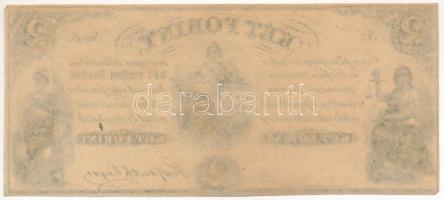 ~1852-1860. 2Ft "Kossuth bankó", "B" sorozat, kitöltetlen T:AU
Hungary ~1852-18...