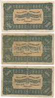 1923. 500K (3x) "Magyar Pénzjegynyomda Rt. Budapest" nyomdahely jelöléssel T:F,VG
Adamo K...