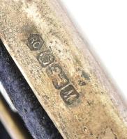 Ezüst(Ag) rátétes képkeret, jelzett, belső méret: 13,5×8,5 cm, külső méret: 16,5×11 cm