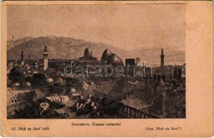 Jeruzsálem metszet. Múlt és Jövő képeslapok - Judaika / Jerusalem. Judaica art postcard s: Cassas (EK)
