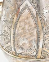 1893 Simpson Hall Miller & Co. teakiöntő, fém, jelzéssel, kis kopással és egy kis ütődéssel, m: ...