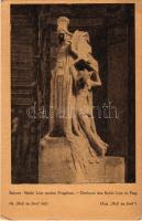 Saloun: Rabbi Löw szobra Prágában. Múlt és Jövő képeslapok - Judaika / Judaica art postcard (EK)