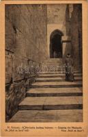 H. Schmalz: A Machpéla barlang bejárata. Múlt és Jövő képeslapok - Judaika / Machpela. Judaica art postcard