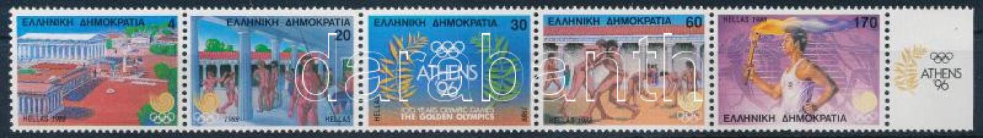 1988 Nyári Olimpia, Szöul sor vízszintes 5-ös csíkban Mi 1687-1691