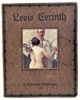 Lovis Corinth. Acht farbige Wiedergaben seiner Werke. Mit einem literarischen Beitrag des Künstlers und iner Einführung von Karl Schwarz. E. A. Seemanns Künstlermappen 42. Leipzig, é.n., E. A. Seemann, 4 sztl. lev. + 8 t. Egészoldalas, színes reprodukciókkal. Német nyelven. Kiadói zsinórfűzéses papírkötés, kissé foltos lapokkal, tulajdonosi névbélyegzővel.